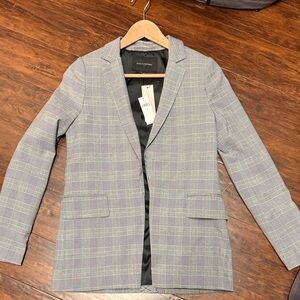 Banana Republic Black and White Checkered Blazer